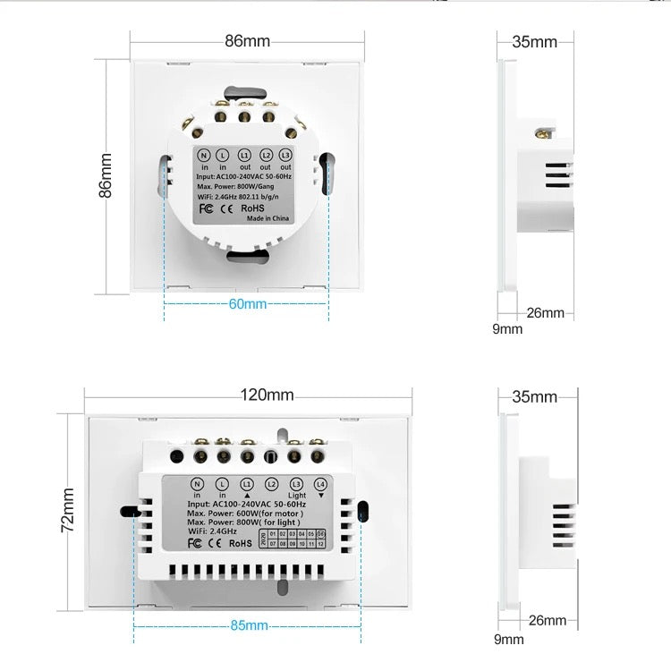 WIFI SMART CURTAIN & LIGHT SWITCH