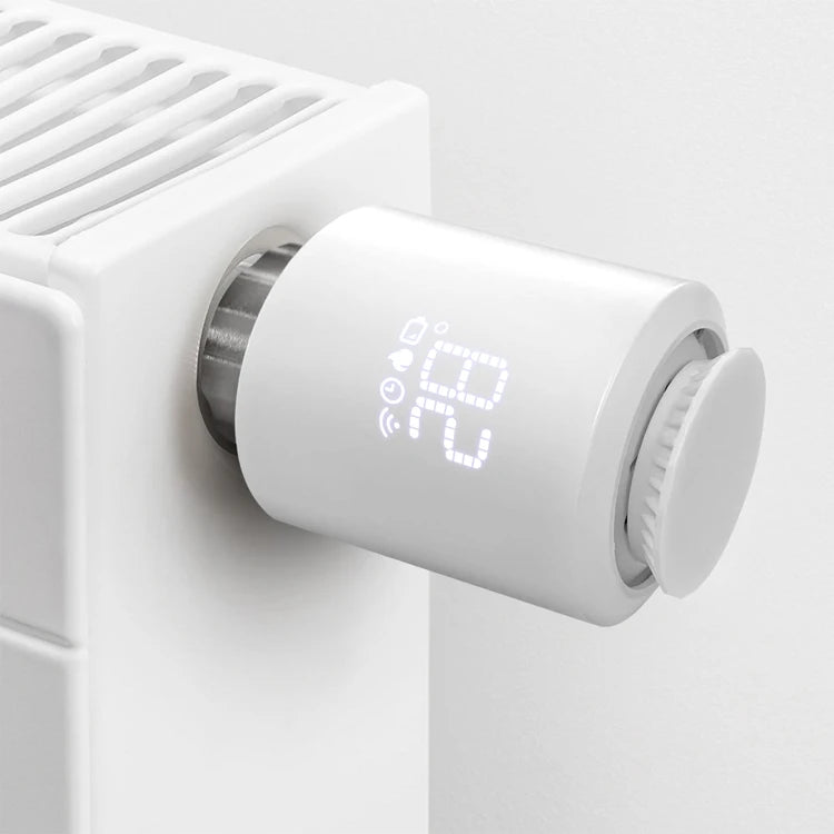 Zigbee Smart TRV Programmable Smart Thermostat Radiator Valve Temperature Controller Work with Alexa Google Home Alice
