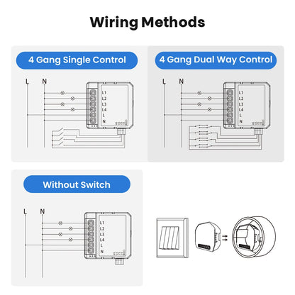 Tuya Wifi Smart Home Relay Switch Module Work with APP Alexa,Google Home Voice Control
