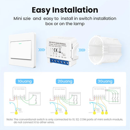 WiFi Smart Switch Module No Neutral