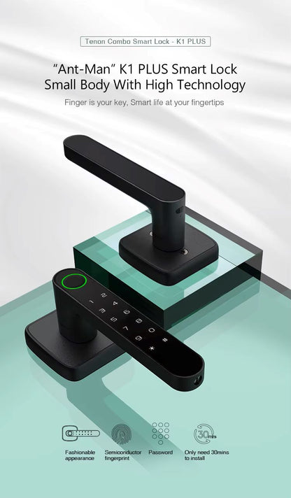 TENON K1 Plus Single Latch Indoor Mini Bluetooth Smart Door Lock