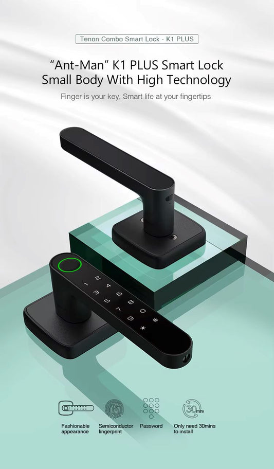 TENON K1 Plus Single Latch Indoor Mini Bluetooth Smart Door Lock