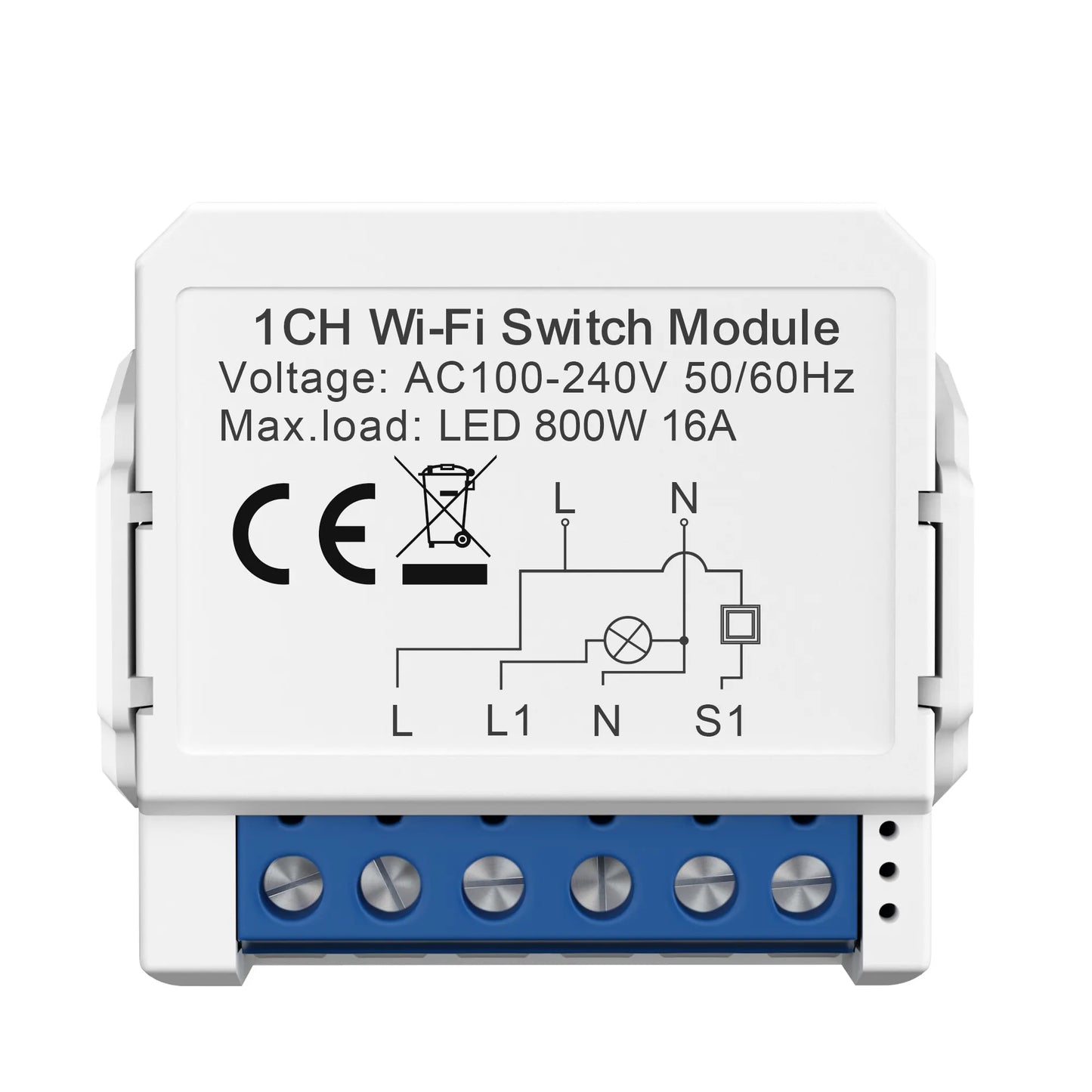 Tuya Wifi Smart Home Relay Switch Module Work with APP Alexa,Google Home Voice Control