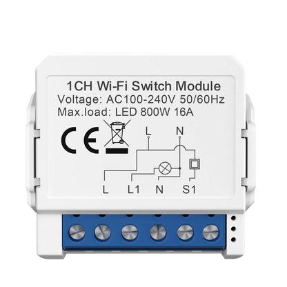 Tuya Wifi Smart Home Relay Switch Module Work with APP Alexa,Google Home Voice Control