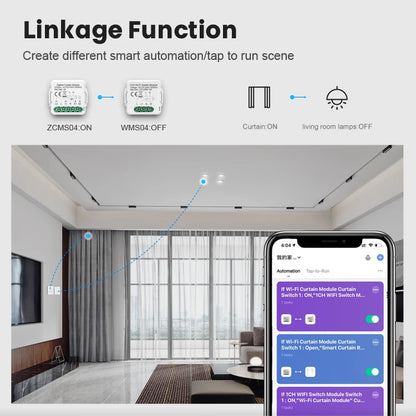 Tuya Zigbee 3.0 Smart Home Wireless Mini Curtain Switch Relay Module for Roller Blind Shutter Curtain Motors