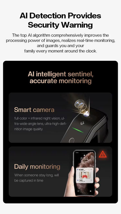 TENON A6 PRO Face lD/Palm Vein/Fingerprint/Password/Card/Mechanical Key/App