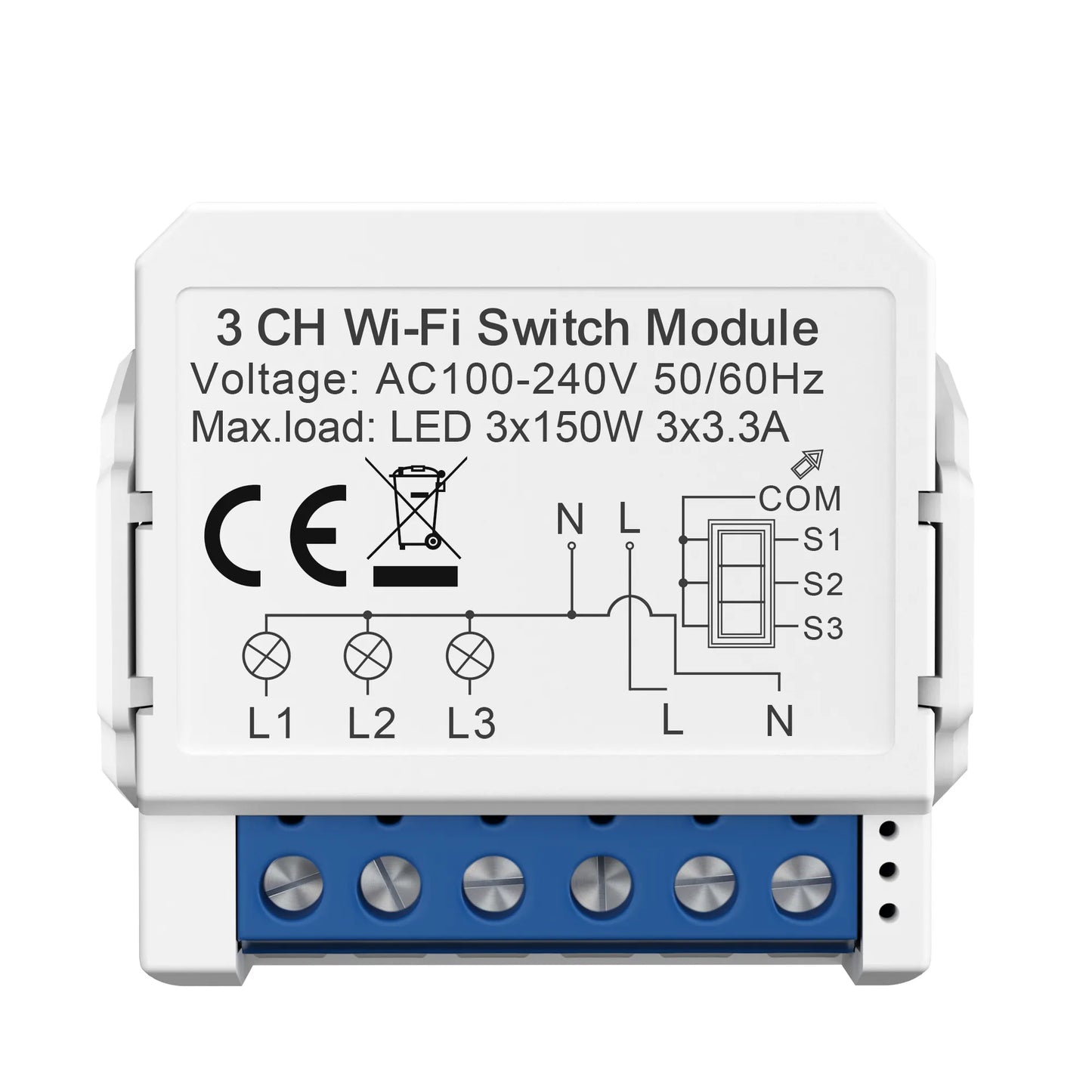 Tuya Wifi Smart Home Relay Switch Module Work with APP Alexa,Google Home Voice Control