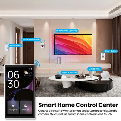 7 Inch Central Control Panel Multi-Function Ble Music Wall Touch Screen Zigbee Hub Gateway