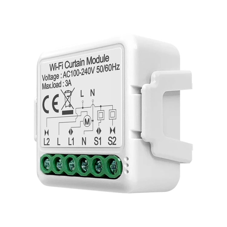 AVATTO Tuya smart life 240V 3A 1/2Gang smart wifi curtain switch module, Smart Home Automation Module APP control smart curtain breaker