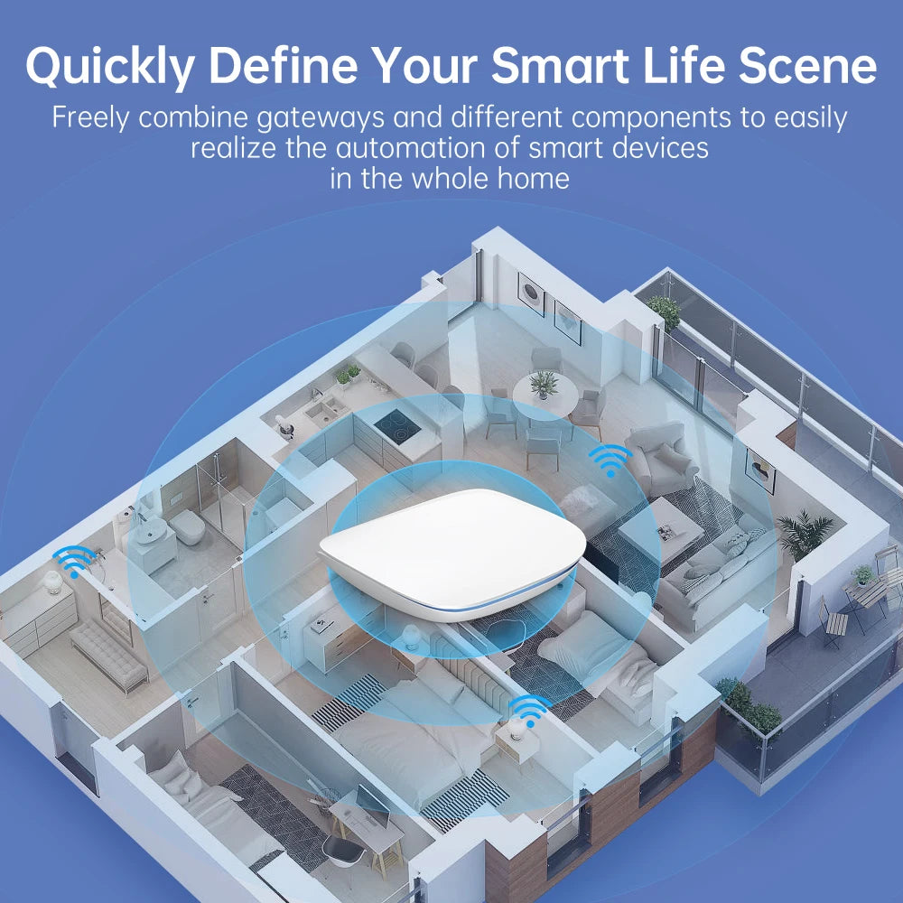 AVATTO GW16 Wired Home Assistant 2.4G wifi tuya Zigbee 3.0 smart Gateway hub App Control device