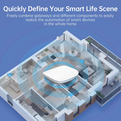 AVATTO GW16 Wired Home Assistant 2.4G wifi tuya Zigbee 3.0 smart Gateway hub App Control device