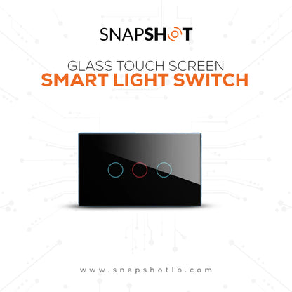 Zigbee Glass Touch Screen Smart Wall Light Switch Work With Alexa Google Home Tuya