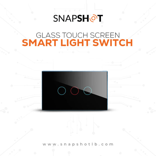 Zigbee Glass Touch Screen Smart Wall Light Switch Work With Alexa Google Home Tuya